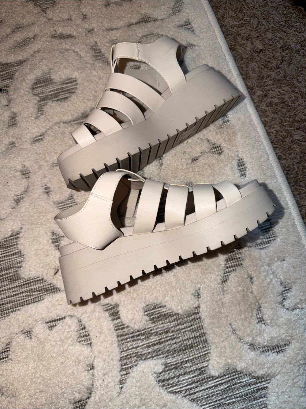 Soda Cream Chunky Platform Gladiator Sandals